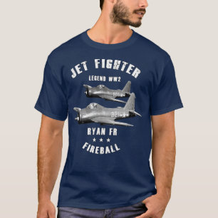 Ryan FR Fireball MiliJet Fighter Flygplan WW2 T Shirt