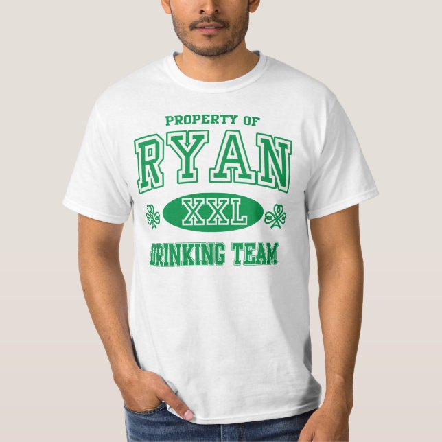 Ryan Irish Drinking Team T-shirt (Framsida)