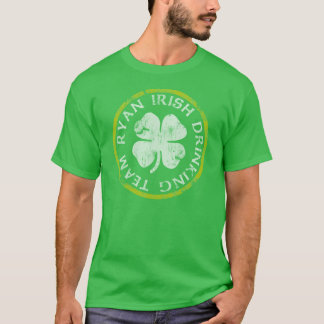 Ryan irländskt dricka lag tee shirt