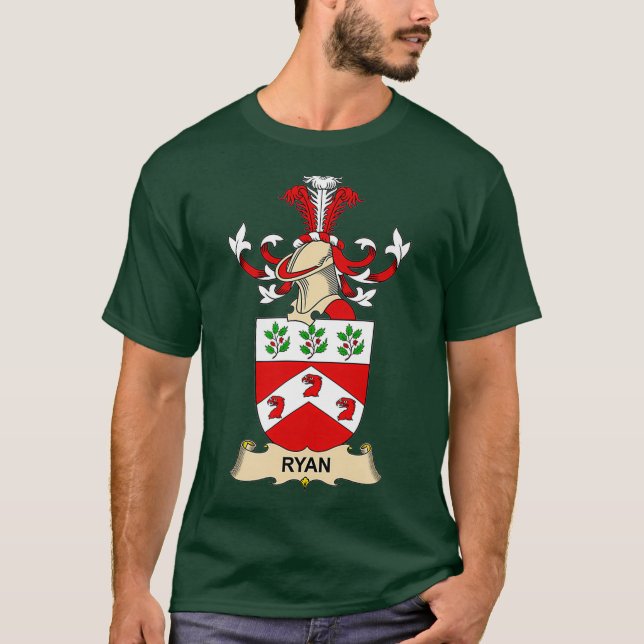 Ryan Jackar Arm Family Crest T Shirt (Framsida)