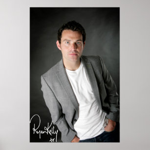 Ryan Kelly Music - Poster- Grått-"Signed" Poster