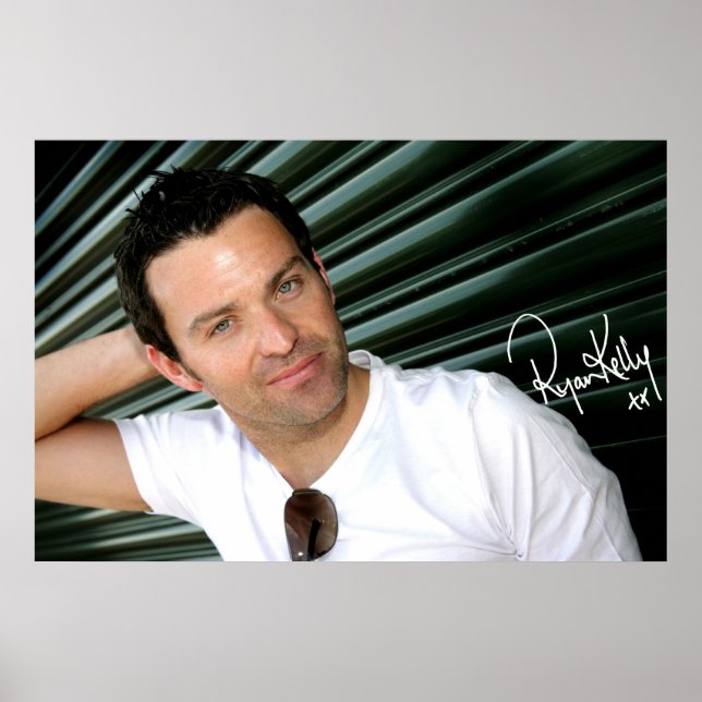 Ryan Kelly Music - Poster - Grönt-"Signed" (Framsidan)