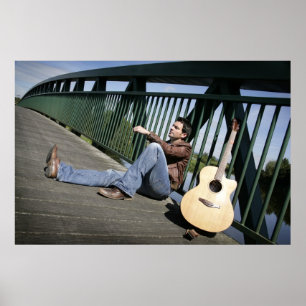 Ryan Kelly musik - affisch - gitarr