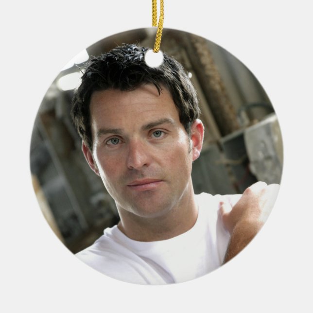 Ryan Kelly musik - prydnad - vanlig vit T Julgransprydnad Keramik (Framsidan)