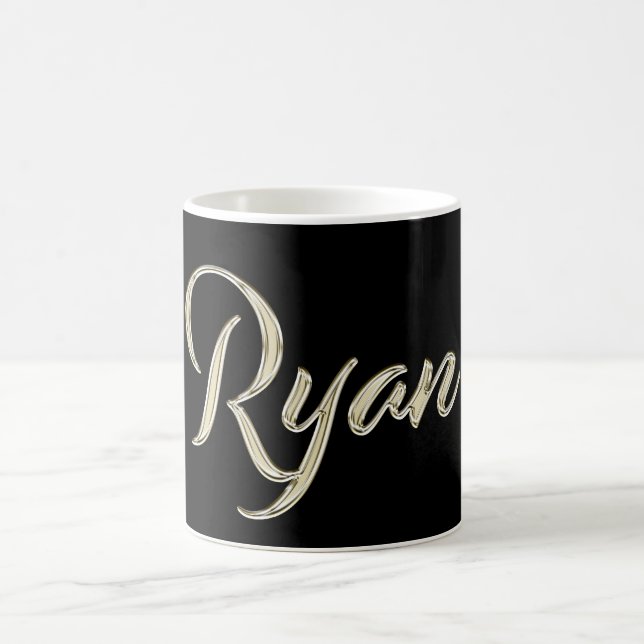 Ryan Name whitegold Tasse Teetasse Kaffeetasse Kaffemugg (Center)