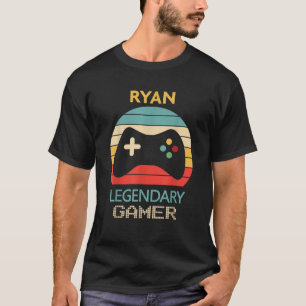 Ryan Namn Gift Personlig Legendary Gamer T Shirt