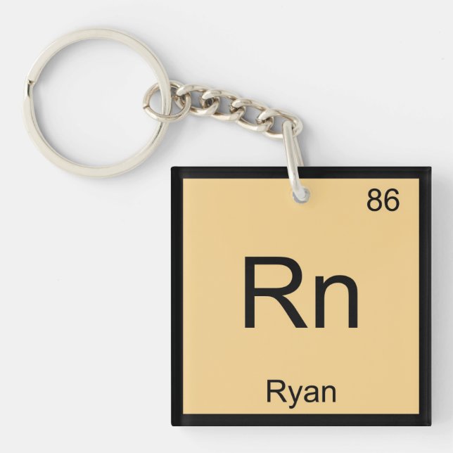 Ryan Namn Kemiskt Element Periodiska Systemet (Framsidan)