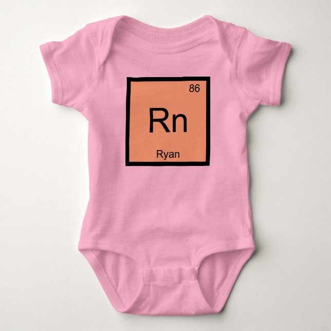 Ryan Namn Kemiskt Element Periodiska Systemet Tröja (Framsida)