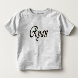 Ryan, Namn, Logotyp, Småbarn Grått T-shirt