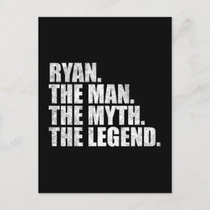 Ryan namn, Ryan Mannen Myten Legenden Vykort