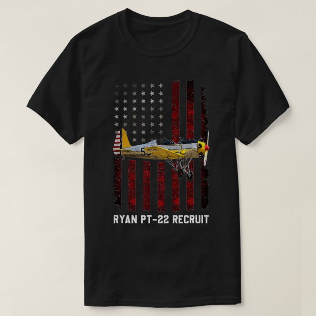 Ryan pt 22 rekryit pt22-flygplan t shirt (Design framsida)