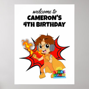 Ryans världsfödelsedag välkomnas poster