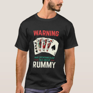 Ryck-kort som säger för spelnatt med lucka t shirt