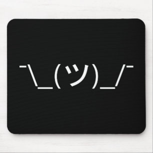 Rycka på axlarna Emoticon¯ \ japanen Kaomoji fö Musmatta