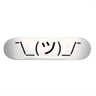 Rycka på axlarna Emoticon¯ \ japanen Kaomoji fö Skateboard Bräda 20 Cm