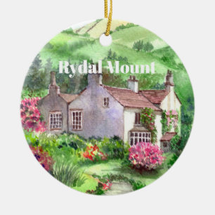 Rydal Mount Garden William Wordsworth Home Julgransprydnad Keramik