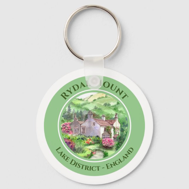 Rydal Mount William Wordsworth Home Painting Nyckelring (Framsida)