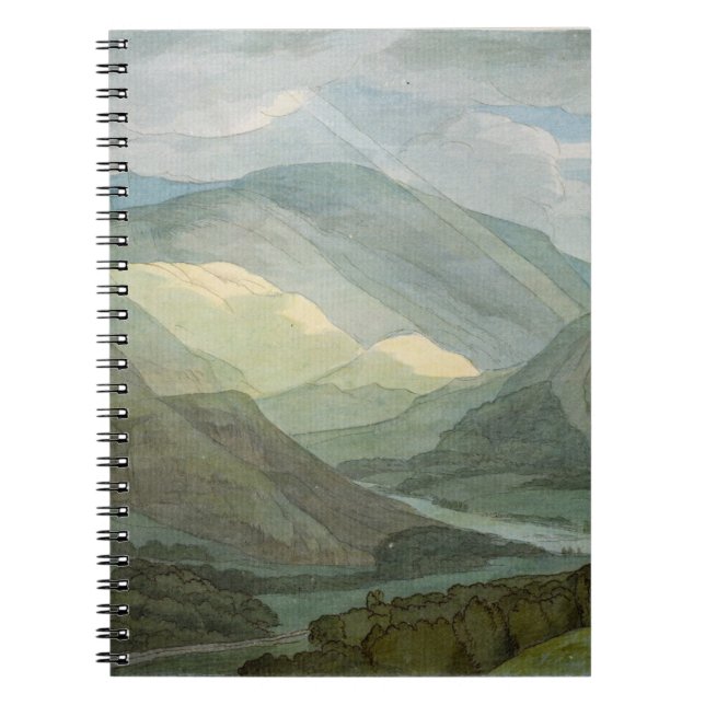 Rydal vatten, 1786 (w/c) anteckningsbok (Framsidan)