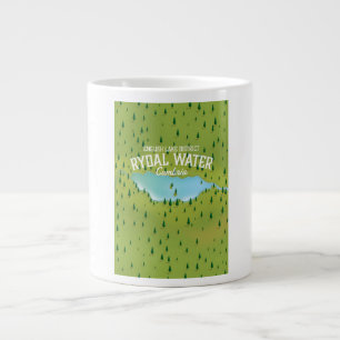 Rydal Vatten Cumbria Karta poster Jumbo Mugg