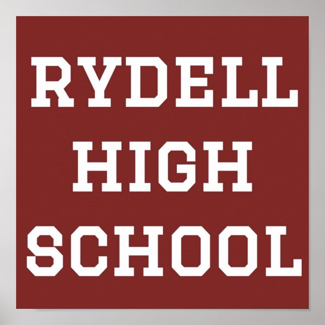 Rydell High School Poster (Framsidan)