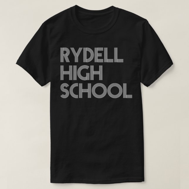 Rydell High School Typography Design T Shirt (Design framsida)