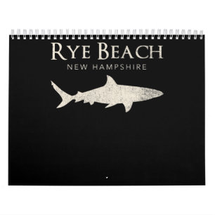 Rye Beach New Hampshire - Shark Älskare Gifts Kalender