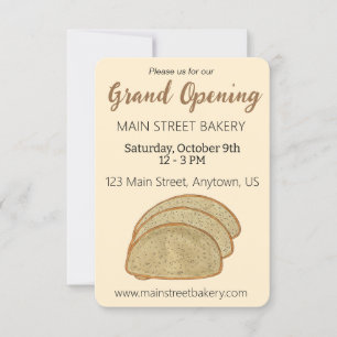 Rye Bread Jewish Bakery Grand Open Baking Class Inbjudningar
