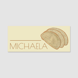 Rye Bread Slices Loaf Jewish Bakery Boulangerie Namnbricka