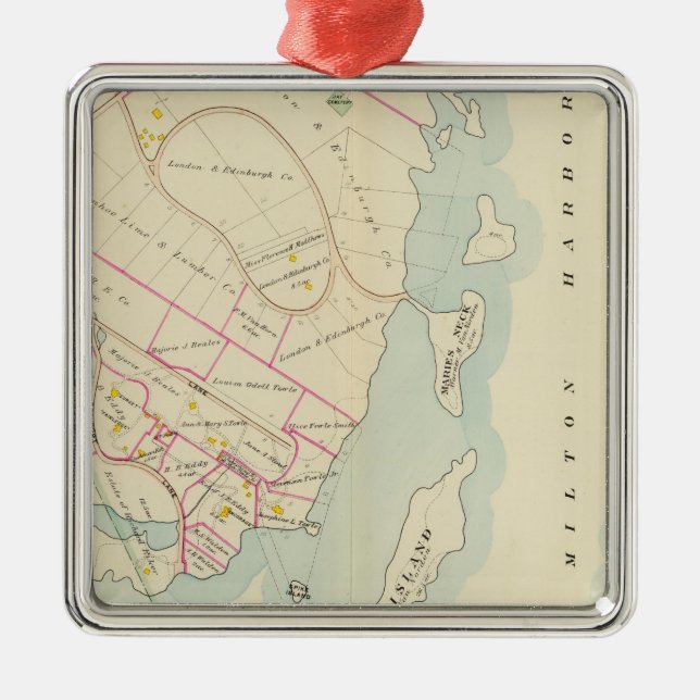 Rye, New York Julgransprydnad Metall (Framsidan)