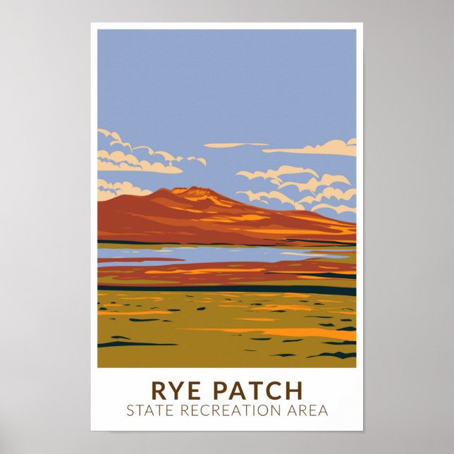 Rye Patch State Recreation Area Nevada Vintage Poster (Framsidan)