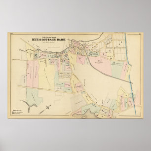 Rye stuga parkerar, New York Poster