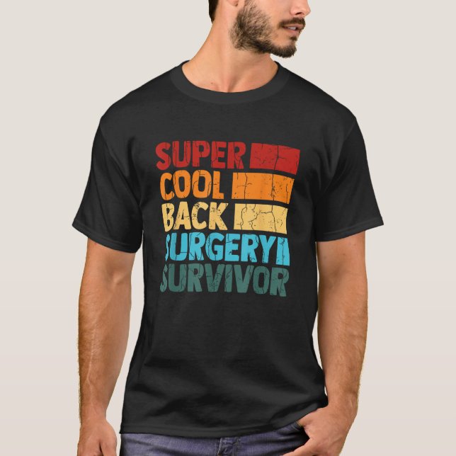 Rygg kirurgi Survivor Funny Scoliosis Spinal Graph T Shirt (Framsida)