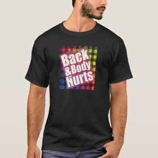 Rygg & Kroppsvärk TieDye Rutig Citat Yoga Gym Tröj T Shirt