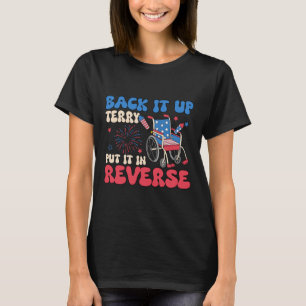 Rygg upp Terry och lägg det i omvänd fonta 4:e T Shirt