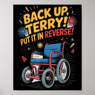Rygg upp Terry satte den i bakvänd fjorton juli Poster