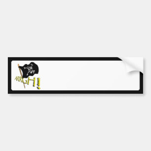 RYGG! Wave Jolly Roger Pirat Flagga Bildekal