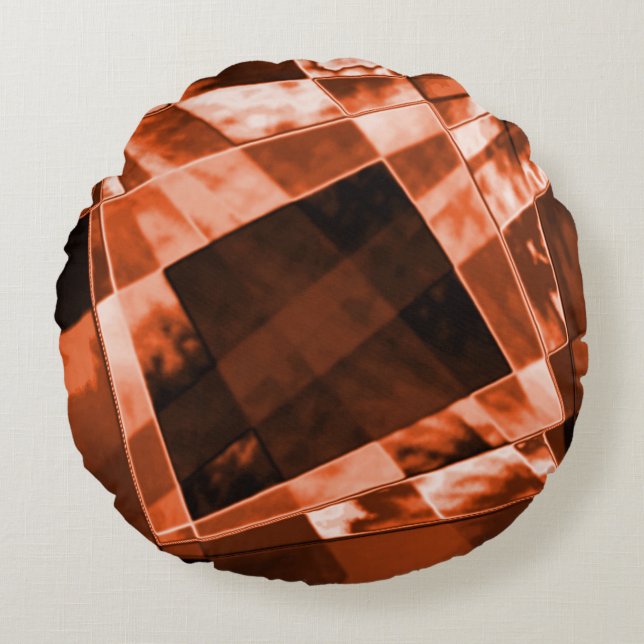 Ryggkorall med böjd eller utsträckt rektangel rund kudde (Framsidan)