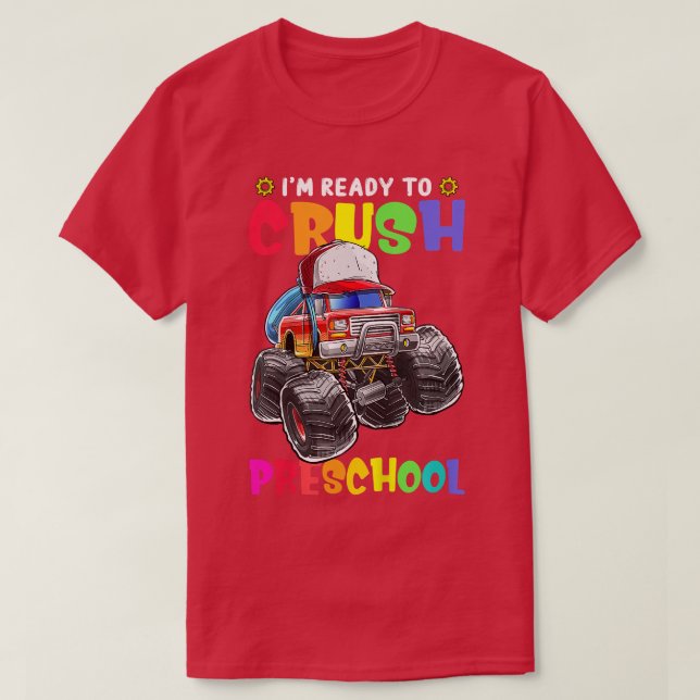 ryggsäck för Lastbil, förkrossa förkoolen, ryggsäc T Shirt (Design framsida)