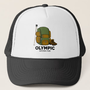 ryggsäck i den olympiska nationalparken keps