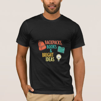 Ryggsäckar, böcker & ljusa idéer t shirt