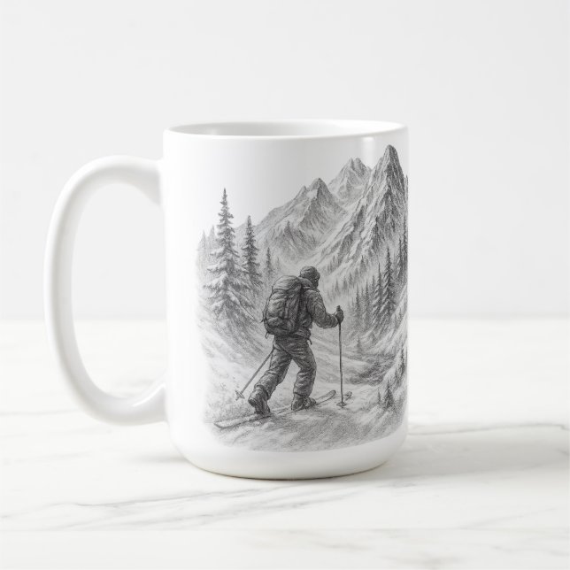 Ryggsäckscup för skidturkaffe kaffemugg (Vänster)