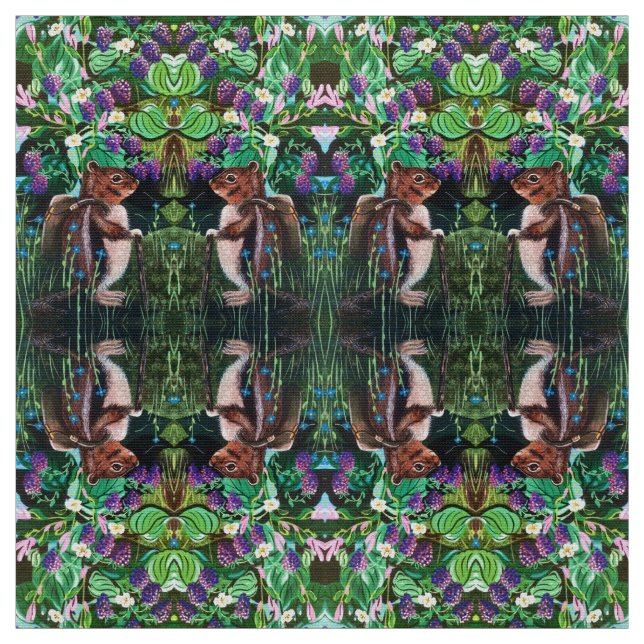 Ryggsäcksekorre Bär Tyg (Provkarta)