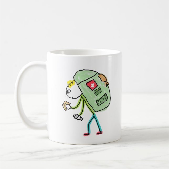 Ryggsäckslinjeman Kaffemugg (Vänster)