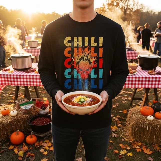 Rykande het chili lång ärmad tröja (Skapare uppladdad)