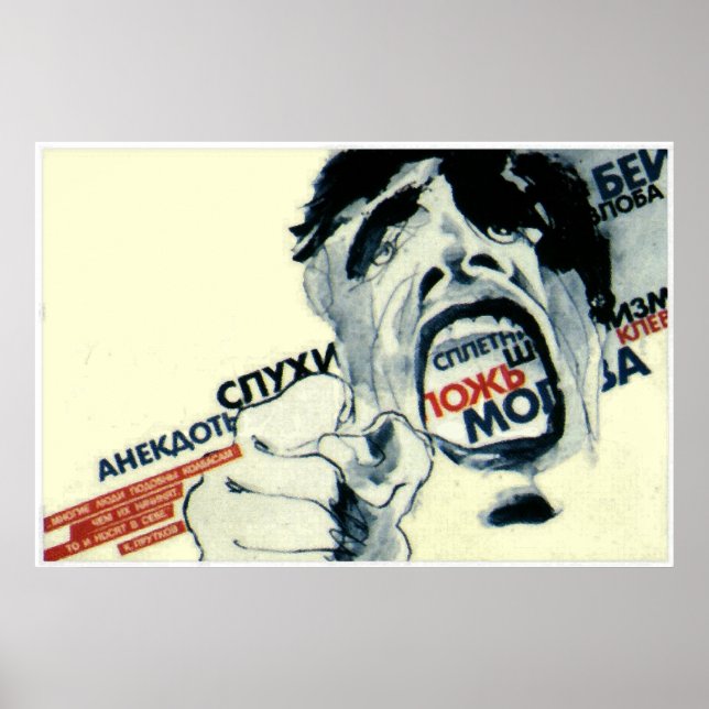 Rykten, Liggra, artiklar, tal Poster (Framsidan)