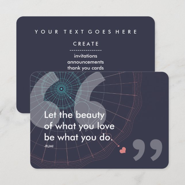 ryktesframgångsincitat inbjudningar (Fram/baksida)