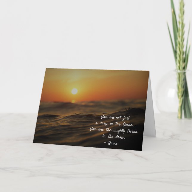 Ryktet om livet. Du är inte bara en droppe... Kort (Framsida)