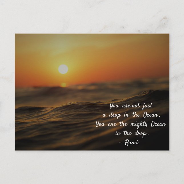 Ryktet om livet. Du är inte bara en droppe... Vykort (Framsida)