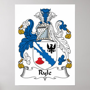 Ryle familjvapensköld poster