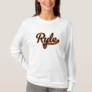 Ryle högstadiumdamer skrivar modetröjan t-shirt